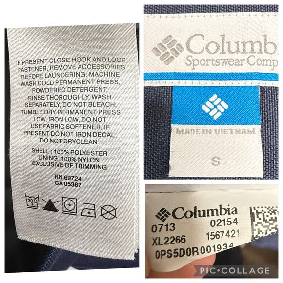 Columbia Here And There Trench Jacket Women's Small Omni Wick Rain Coat Blue - Picture 4 of 16